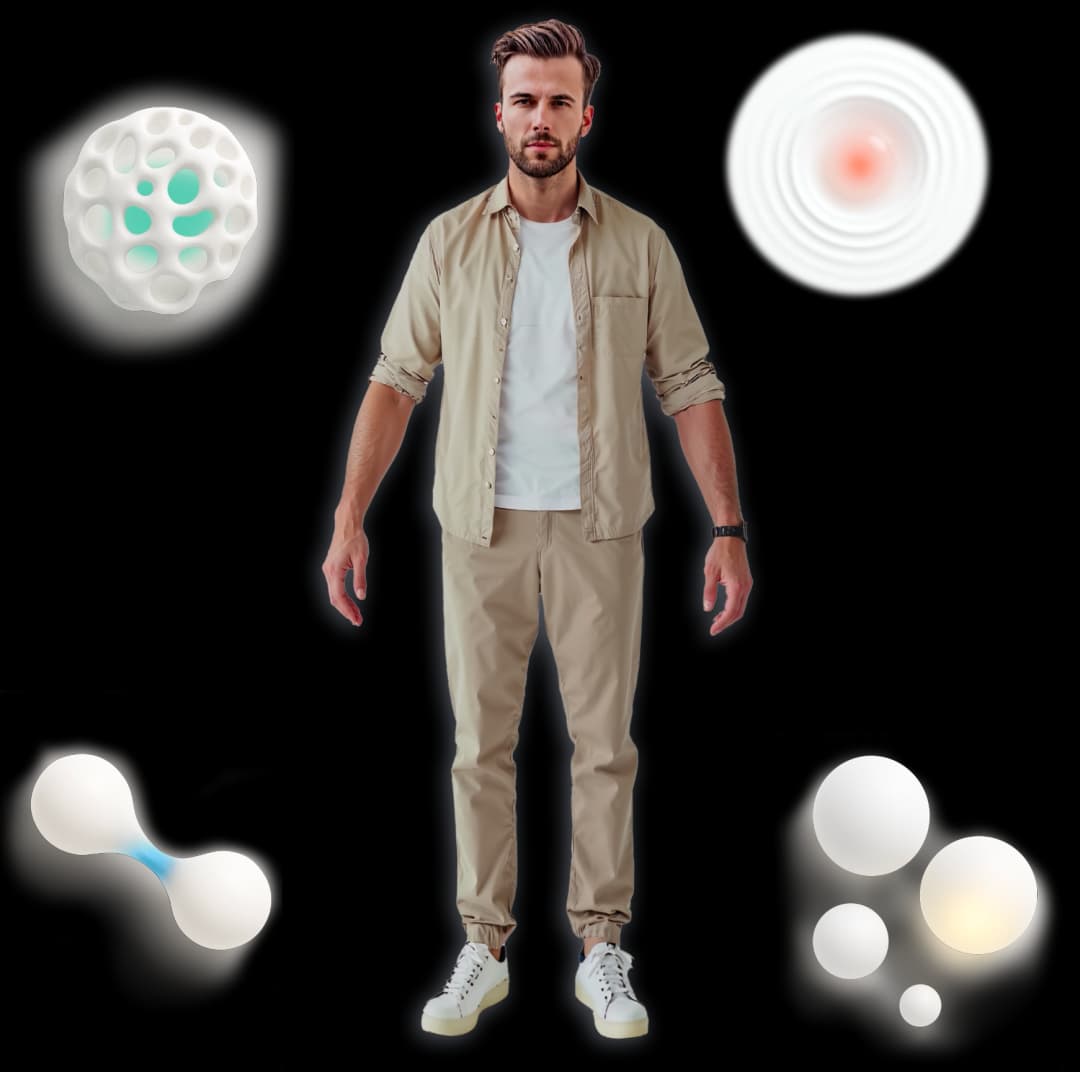 Person with 4 batteries