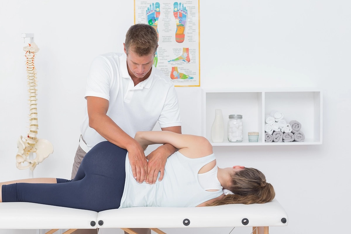 Osteopath providing treatment